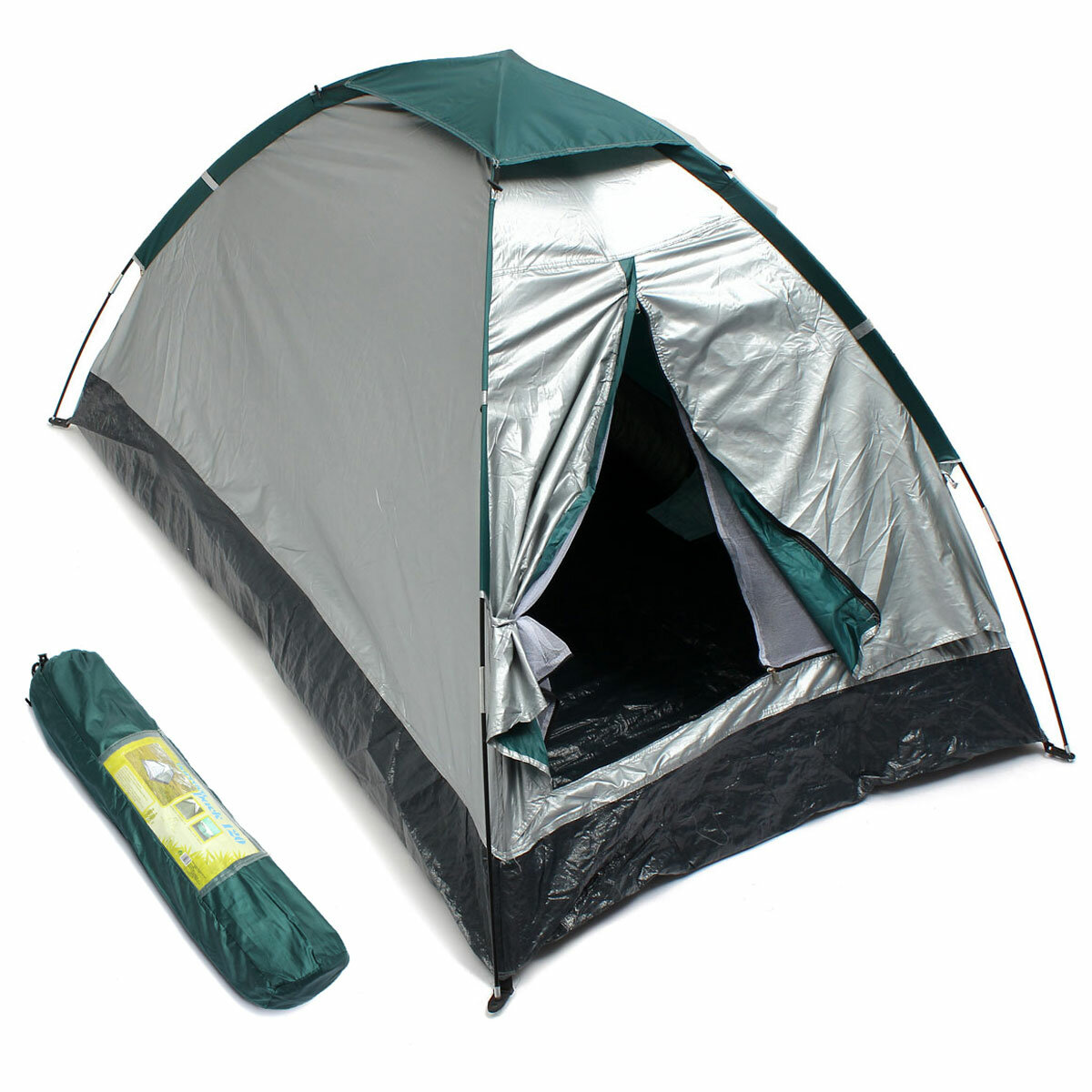 Outdoor 2 Pessoas Double Camping Tent Single Layer impermeável UV Praia Sunshade Canopy