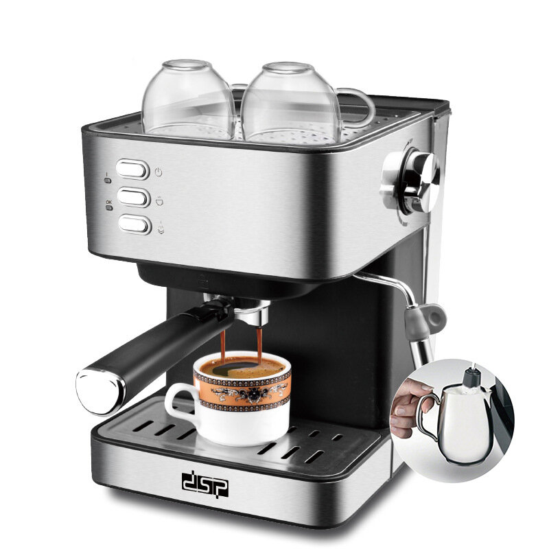 DSPKA3028コーヒーメーカー850W15barsステンレス鋼コーヒーマシンカプチーノイタリアンコーヒーメーカー