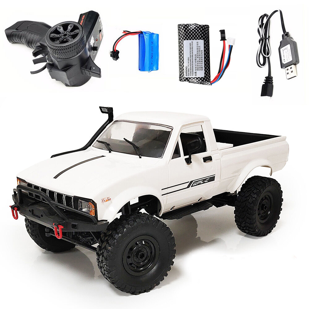 WPL C24 1:16 4WD White RTR 2 batteries