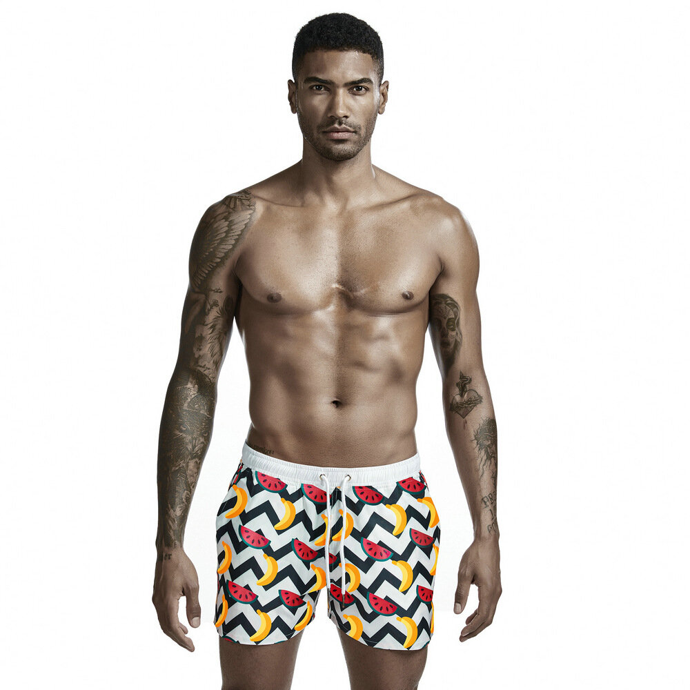 Tamanhos SEOBEAN para homens: shorts de lazer soltos para praia de secagem rápida, shorts esportivos de algodão para fitness e roupas esportivas.