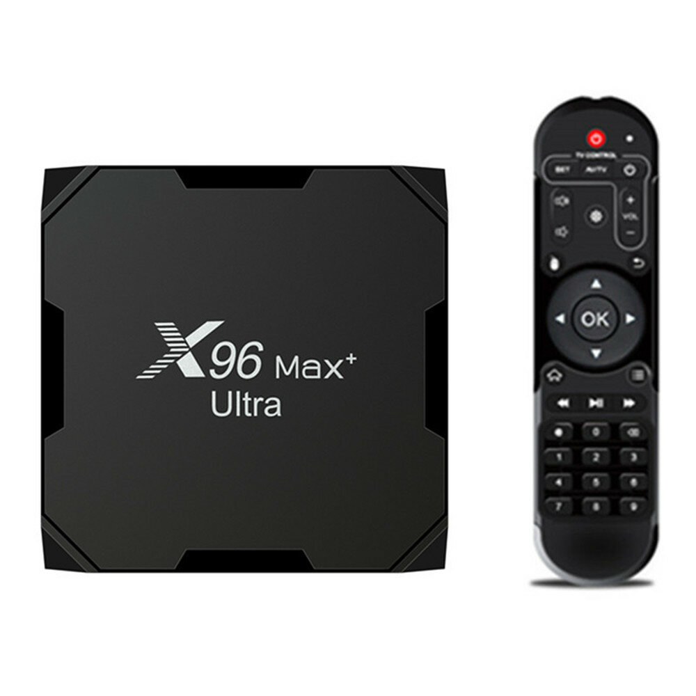 X96 Max Plus Ultra TV Box Android 11 Amlogic S905X4 Ondersteuning AV1 8K Dual Wifi BT Youtube medias
