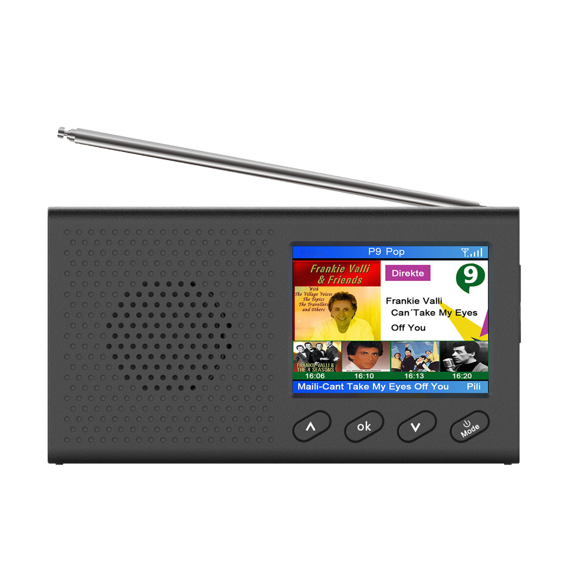 2,4 "draagbare DAB / DAB + digitale radio FM-ontvanger Luidspreker Bluetooth 5.0 wekker