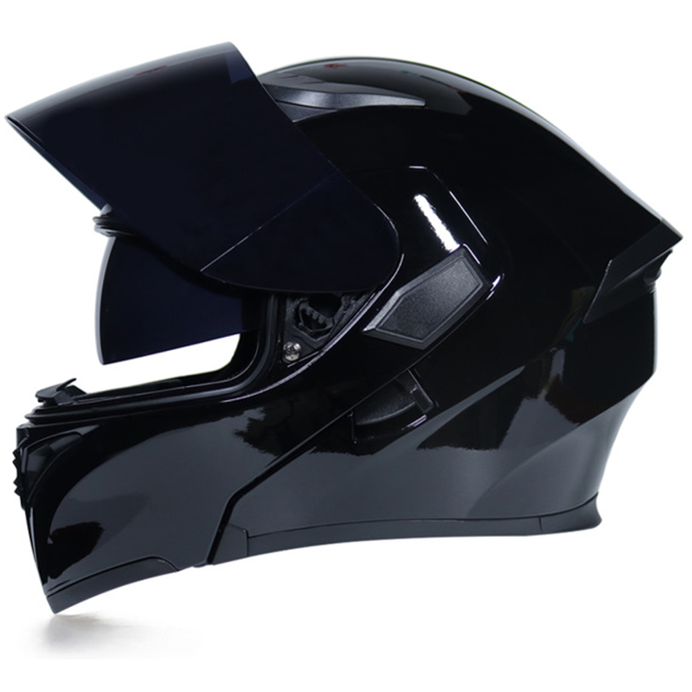 JIEKAI ABS Crashworthiness Protection Full Face Double Lens Heren en Dames Motorfiets Scooter Helm