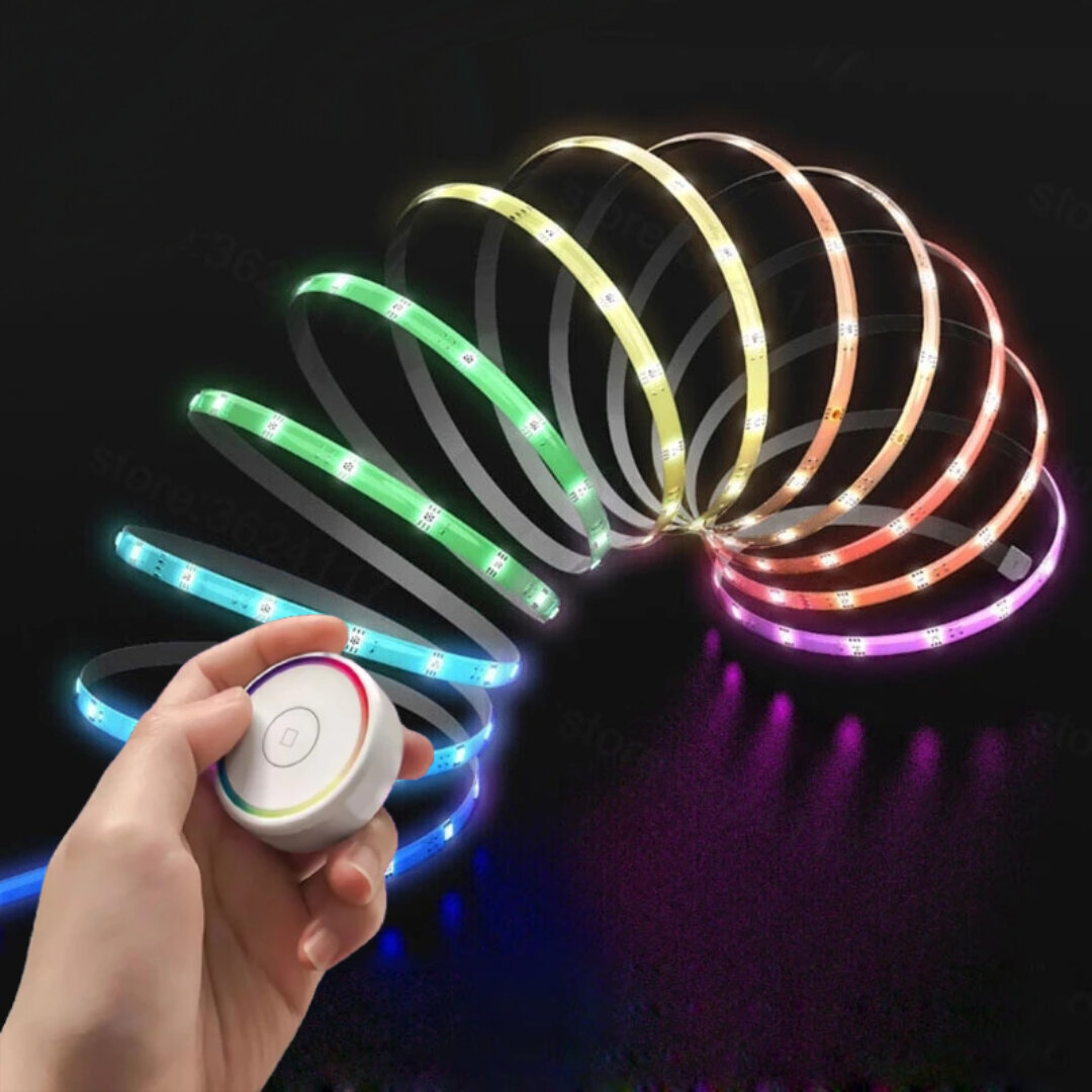 EZVALO Smart Strips Light Colorful RGB Intelligent Light Strips Afstandsbediening Kerstdecoraties Li