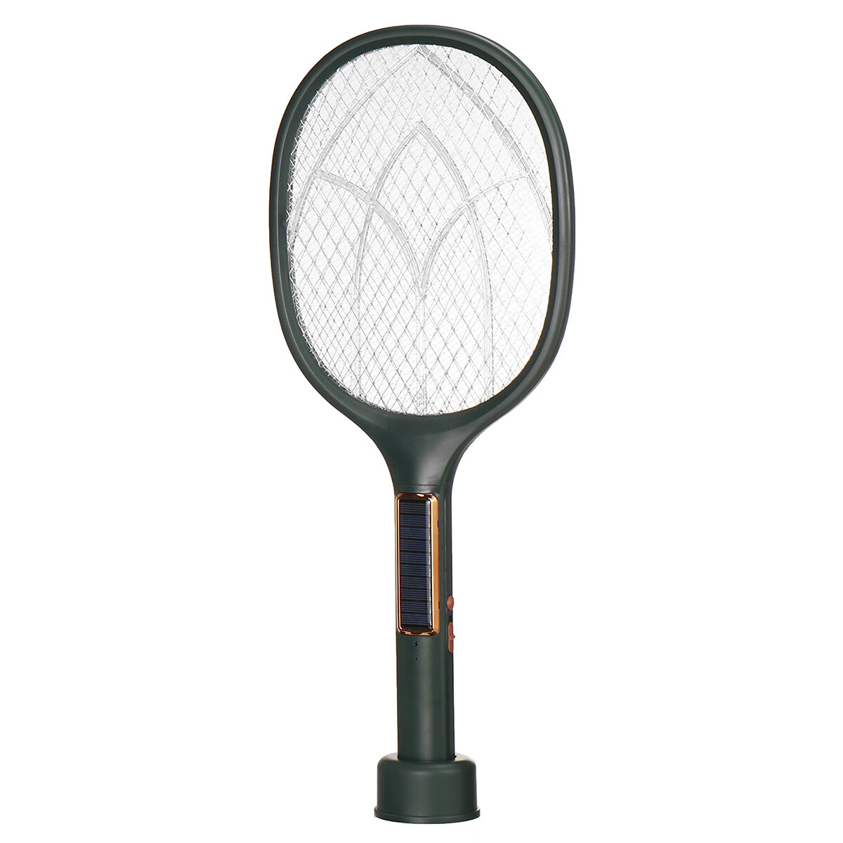 Raquette électrique anti-moustiques avec recharge solaire trois-en-un, piège à moustiques motorisé et lampe USB anti-moustiques