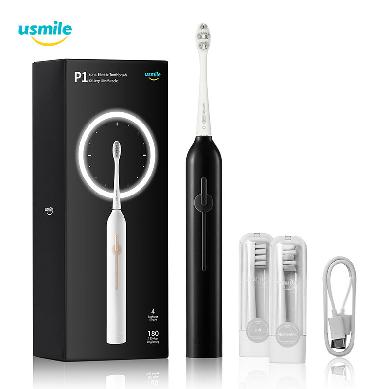 

Usmile P1 Sonic Electric Toothbrush Ultrasonic Automatic Smart Tooth Brush USB Fast Rechargeable Waterproof For Adults B