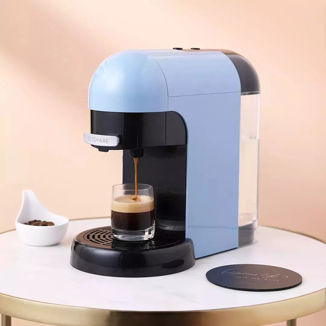 

SCISHARE S1801 Espresso Coffee Machine 1100W 220V-240V Powder-free Operation Powder/Package Dual Purpose-AU Plug
