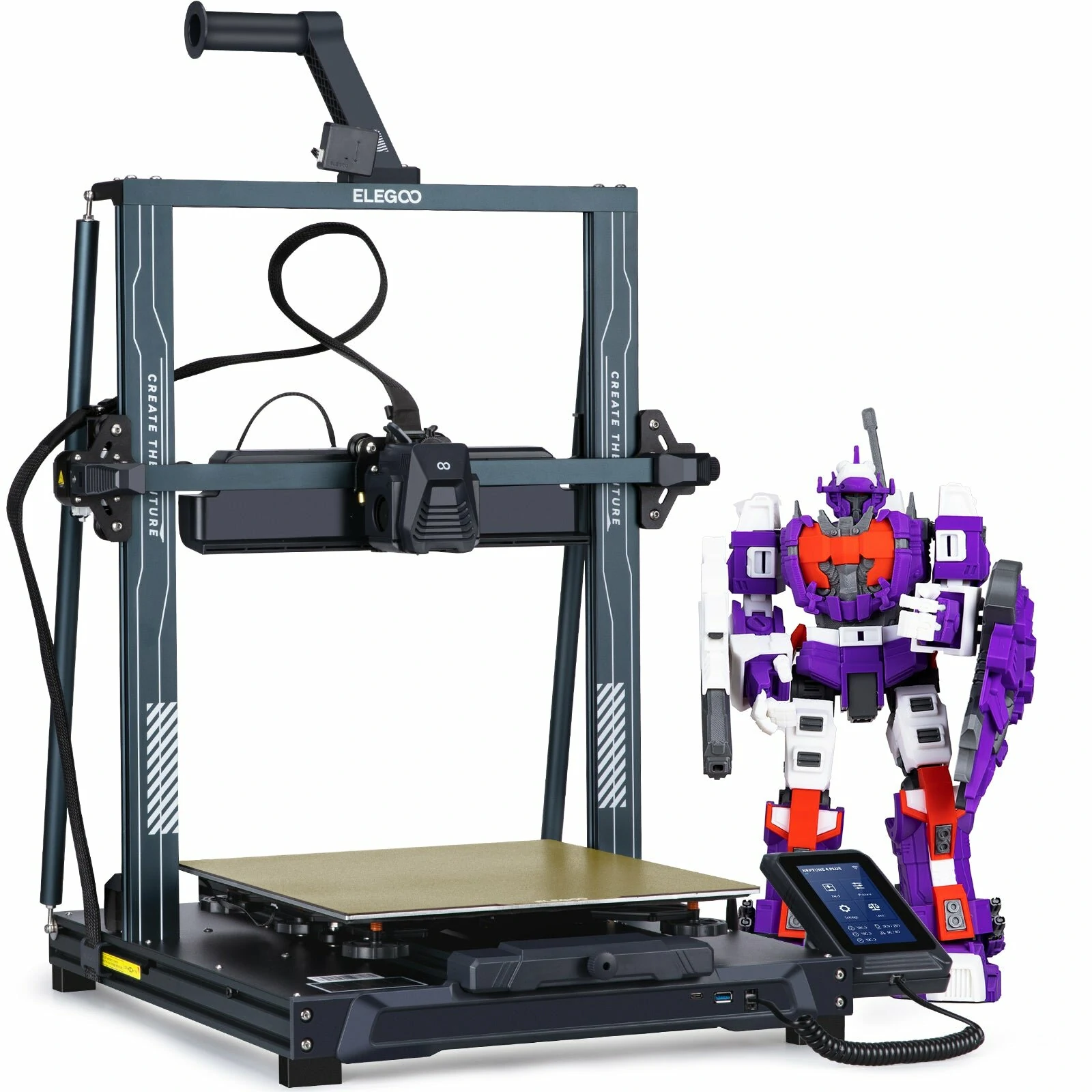 Impressora 3D ELEGOO Netuno 4 Plus FDM - Tecnologia de Impressão Avançada