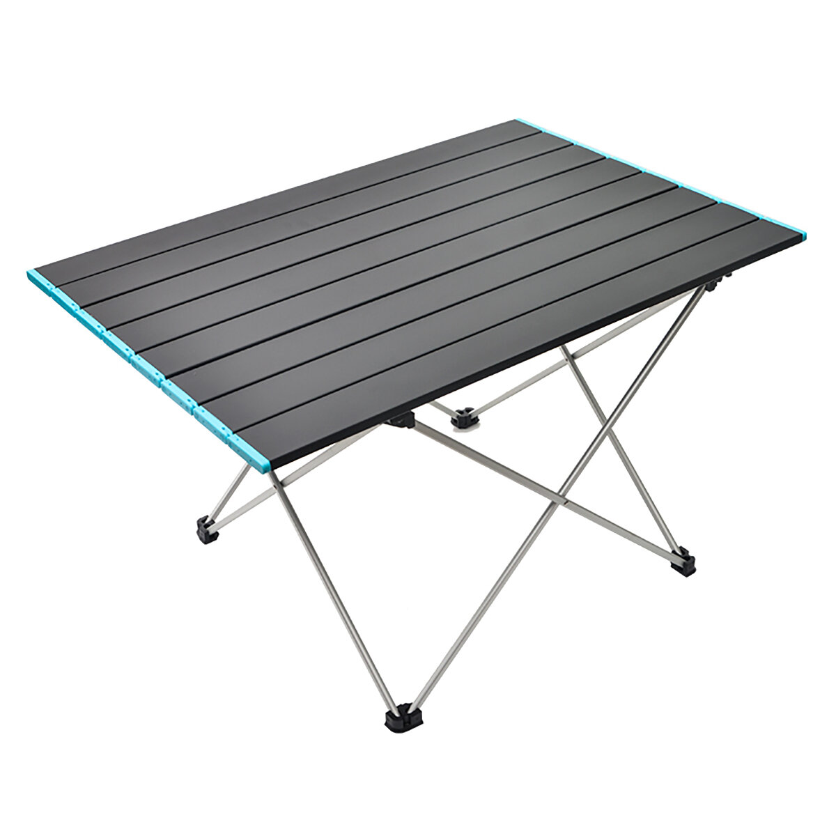 Tavolino pieghevole in lega di alluminio portatile ultra-leggero per picnic all'aperto, con piastra in alluminio, mobili per auto-guida.