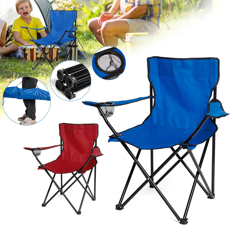 Camping vouwstoel, draagbare viskruk, ultralichte strandstoel voor buitenreizen.