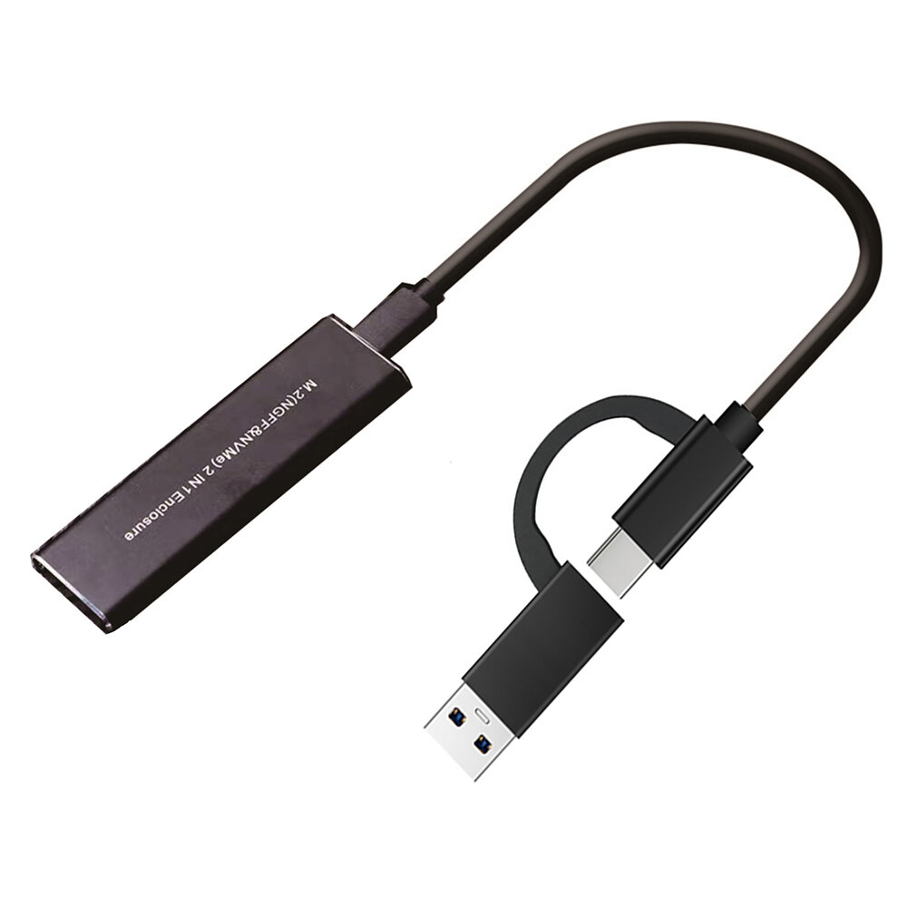 Yesunoin USB3.1 Type-C naar M.2 NVME/SATA Harde Schijf Behuizing 10Gbps Dual Protocol SSD Solid Stat