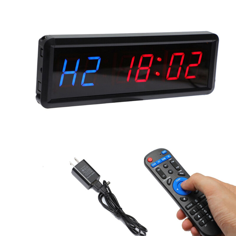 KALOAD Gym Timer 1.8 Inch Multifunctionele Ultra-Clear Digitale LED Interval Timer Muur Stopwatch Fi