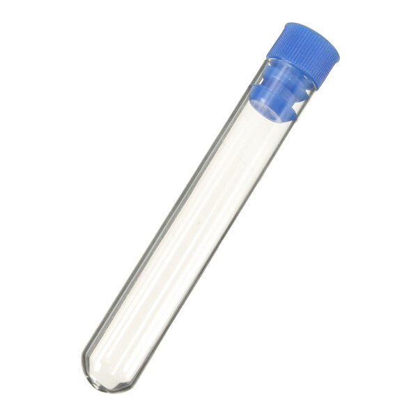 10pcsBorosilicate Glass Test Tubes Rimless Pyrex With Push Caps Lab