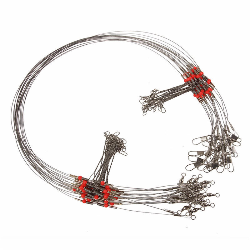 70 cm Stainless Steel Wire Leader Fishing Line Lure Trace Cable