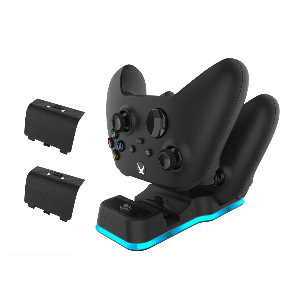 JYS X129 Gamepad Charger Dual Charging Stand for Xbox Sereies X S Gamepad with Rechargeable Battery Pack for Game Contro