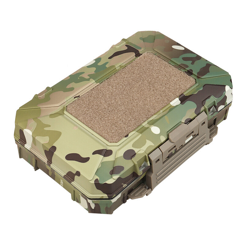 

WOSPORT Tactical Storage Box Shockproof Safety WaterproofMOLLE Toolbox Instrument Case With Foam Lockable Outdoor Camp
