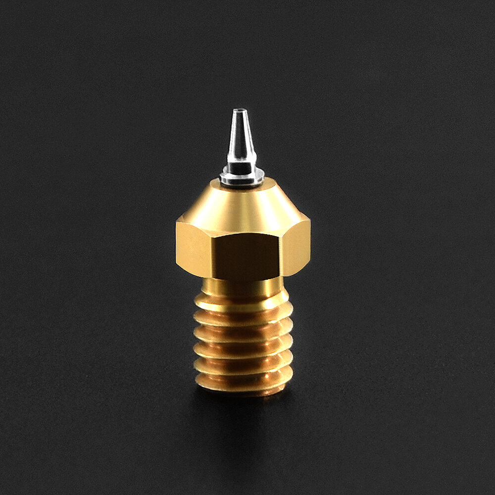 

TWO TREES® 1Pcs M6 Thread Brass Nozzle Adapter Set 0.2/0.3/0.4/0.5mm Tip 1.75mm filament for 3D Printer