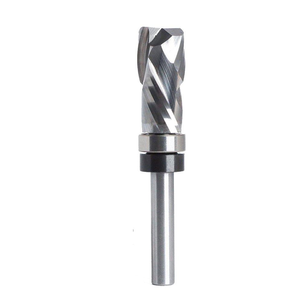 12.7*25.4*67MM Carbide Lower Bearing Spiral Trimming CNC Router Bit End Mill 1/4" 6.35mm Shank for W