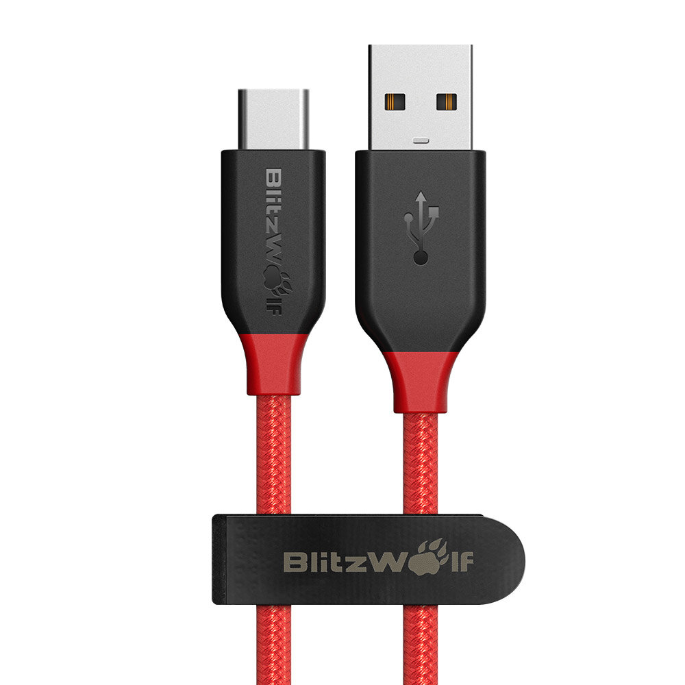 best price,blitzwolf,ampcore,bw,tc5,3a,type,cable,1m,red,eu,discount