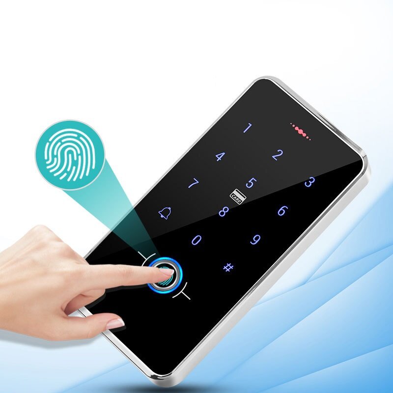 

F20 13,56 МГц сенсорная клавиатура контроля доступа по отпечаткам пальцев электронная система открывания дверей биометри