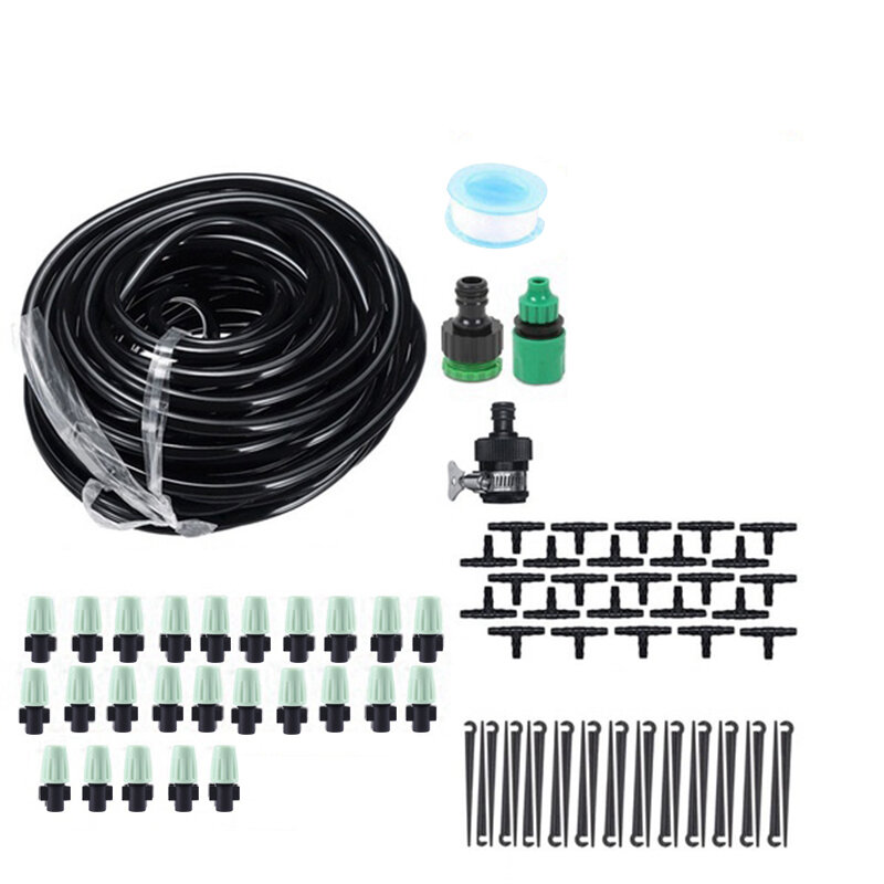 10/20/25/30M Automatic Drip Irrigation System Watering Garden Plant Hose Kit
