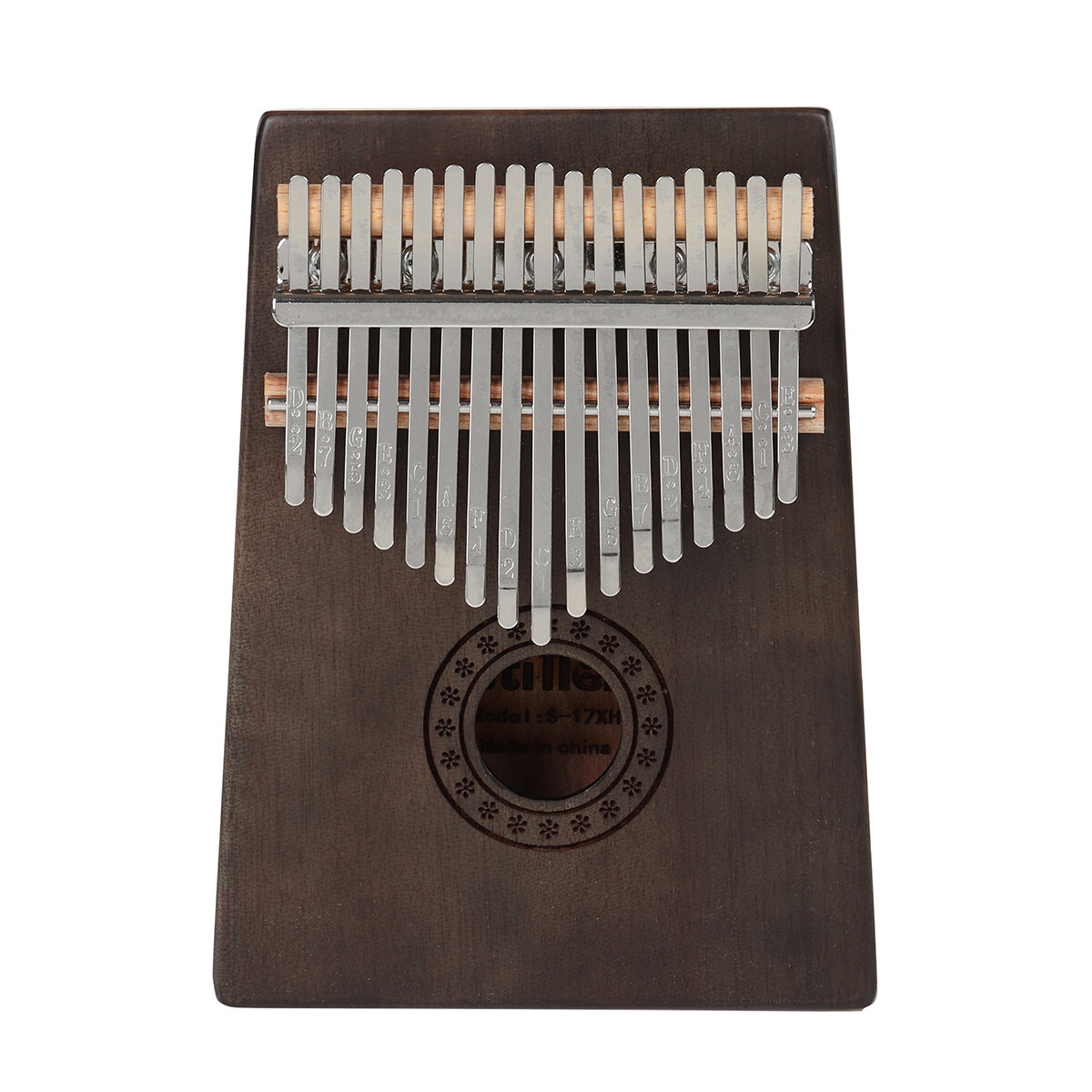 17 Key Kalimba Finger Piano Mbira Mahonie Toetsenbord Hout Muziekinstrument