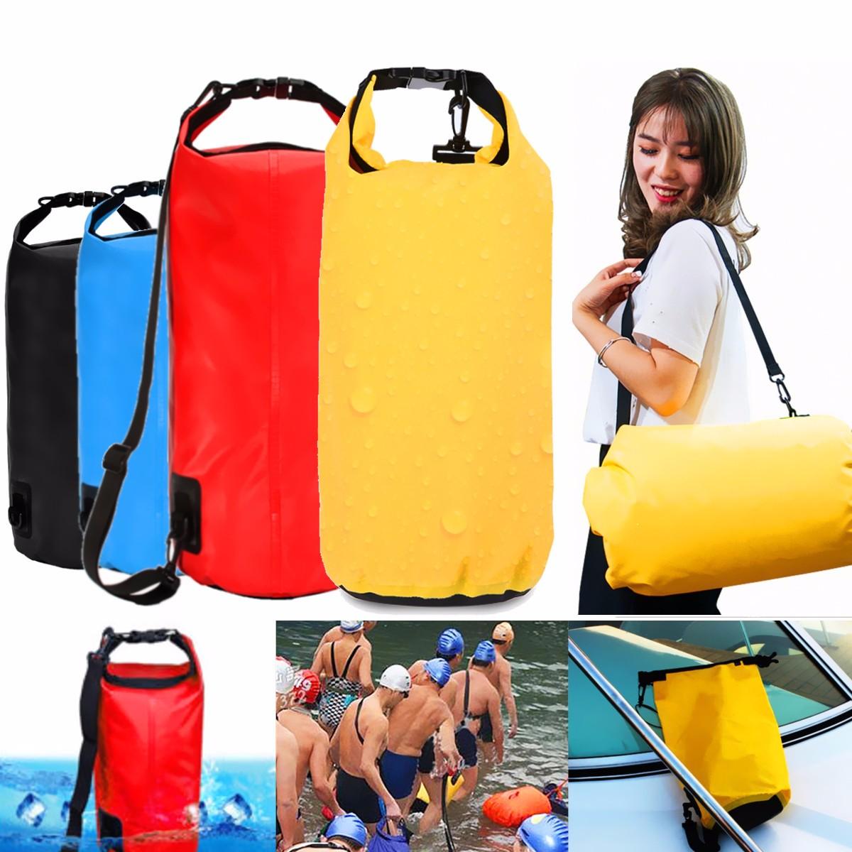 حقيبة مضادة للماء سعة 20 لترًا للتخزين في التخييم والمشي لمسافات طويلة والسباحة والرافتنج والكاياك