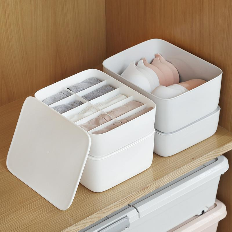 

Underwear Stockings Plastic Storage Box Drawer Type Clothes Baskets Sorting Box with PP Material