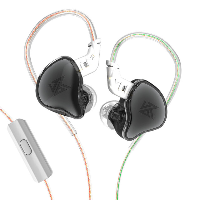 KZ EDC Dynamic In-Ear Earphones Monitor HIFI Bass 3.5mm Wired Earphone Sport Music Headphones with D