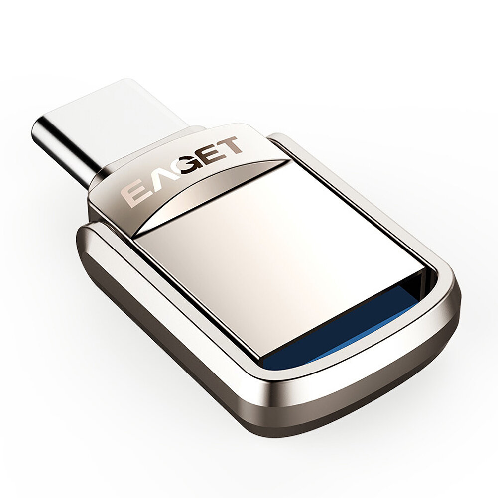 EAGET CU20 USB3.0 Type-C USBFlashドライブUSBOTG Type C 16GB 32GB64GBメタルペンドライブデュアルプラグ