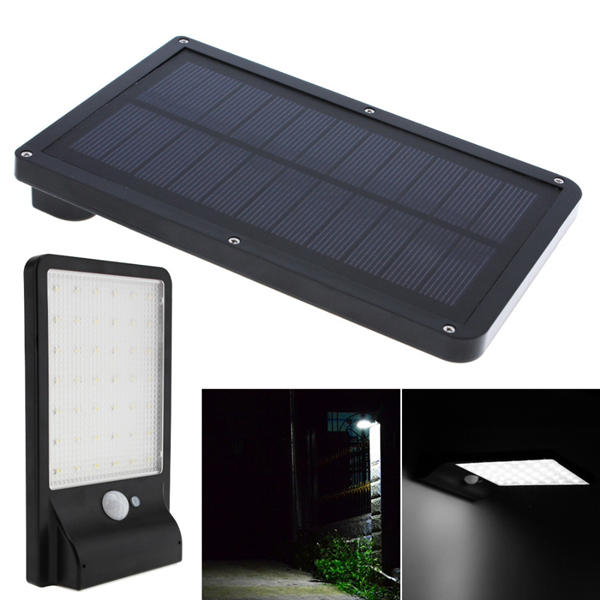 

ARILUX® Solar Powered 42 LED Waterproof Light Control & PIR Sensor Wall Lamp for Outdoor Garden