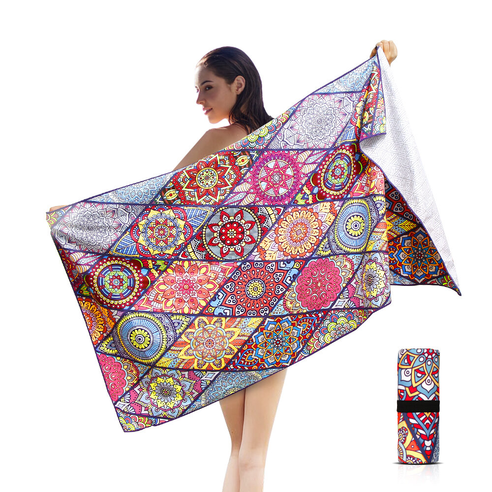 75*150cm Beach Towel Ultra-Thin Sand-Proof Towel Lightweight and Quick-Drying Suitable for Beach Swimming Pool Water Spo