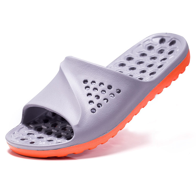 57% OFF on Men’s Waterproof Breathable Non-slip Wear-resistant Hollow and Soft Sole Slippers