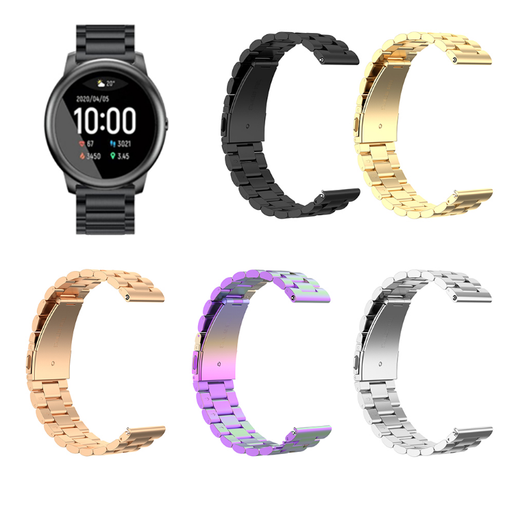 Bakeey 22 mm universele volledig stalen horlogeband voor Haylou Solar LS05 Smart Watch