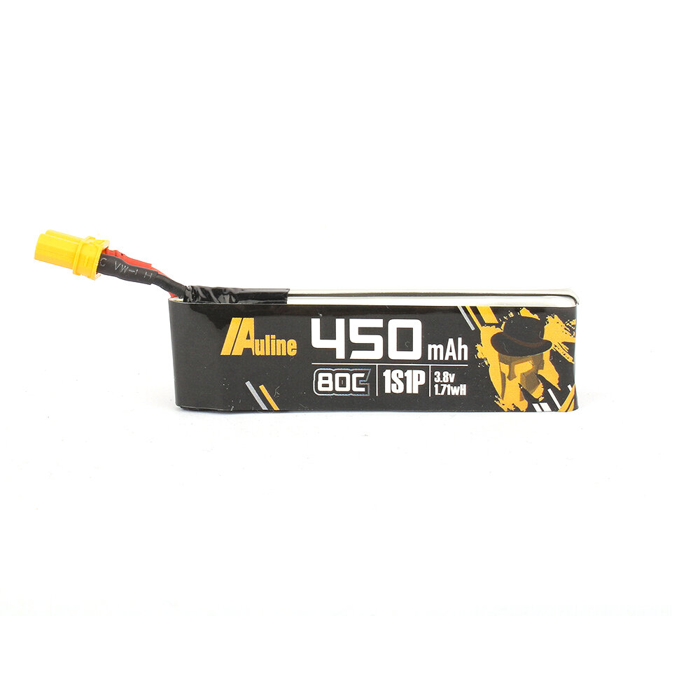 

Auline 3.8V 450mAh 80C 1S HV Lipo Battery XT30 Plug for Emax Nano X FPV Racing Drone