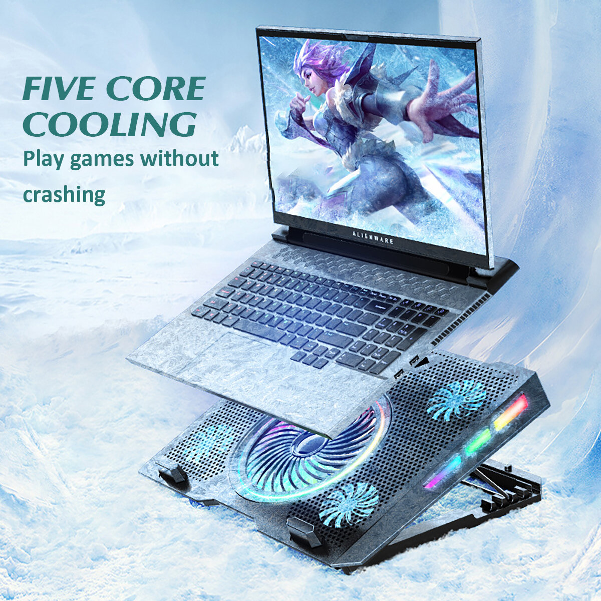best price,rgb,gear,angle,adjustable,cooling,laptop,stand,discount