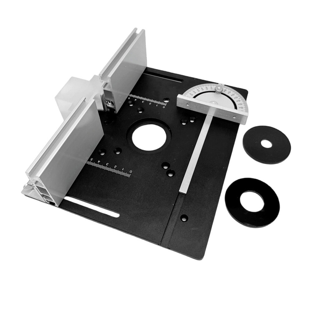 best price,aluminum,alloy,x8,router,table,insert,plate,with,angle,gauge,discount