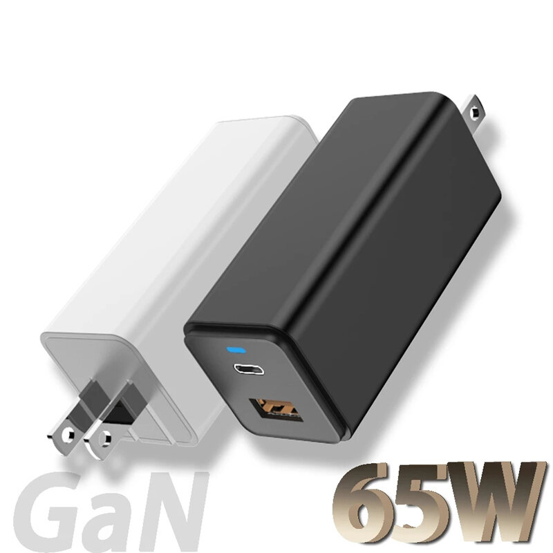 

Bakeey 65W GaN Charger 2-Port USB PD Charger USB-C PD3.0 QC3.0 FCP SCP Fast Charging Wall Charger Adapter US Plug for iP