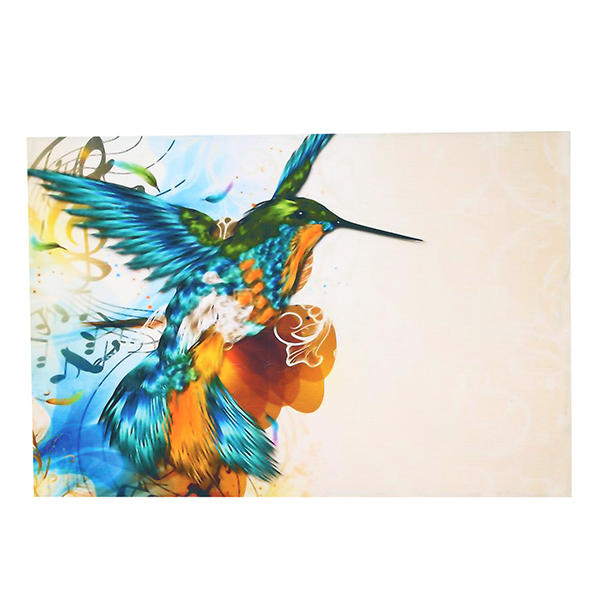 75X50cm Colorful Fly Lark With Note Wall Portrait Painting Frameless Picture Decoration Paper Art