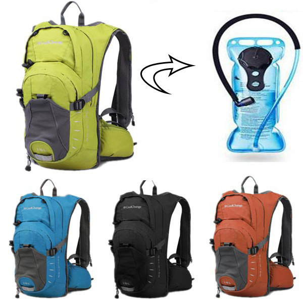 15L Camping Hiking Backpack Rucksack MTB Hydration Shoulder Bag For Water Bag Carrying