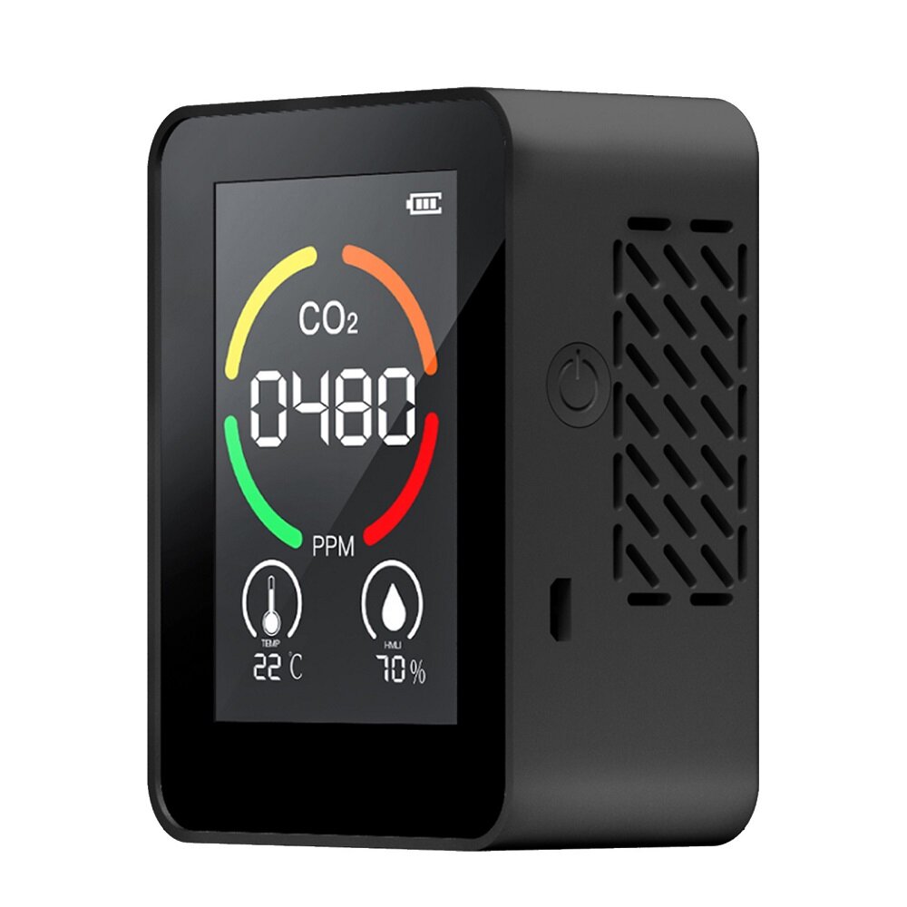 3 in 1 Digitale CO2 Meter Kooldioxide Meter Luchtkwaliteit Monitor Temperatuur Vochtigheid Luchtanal