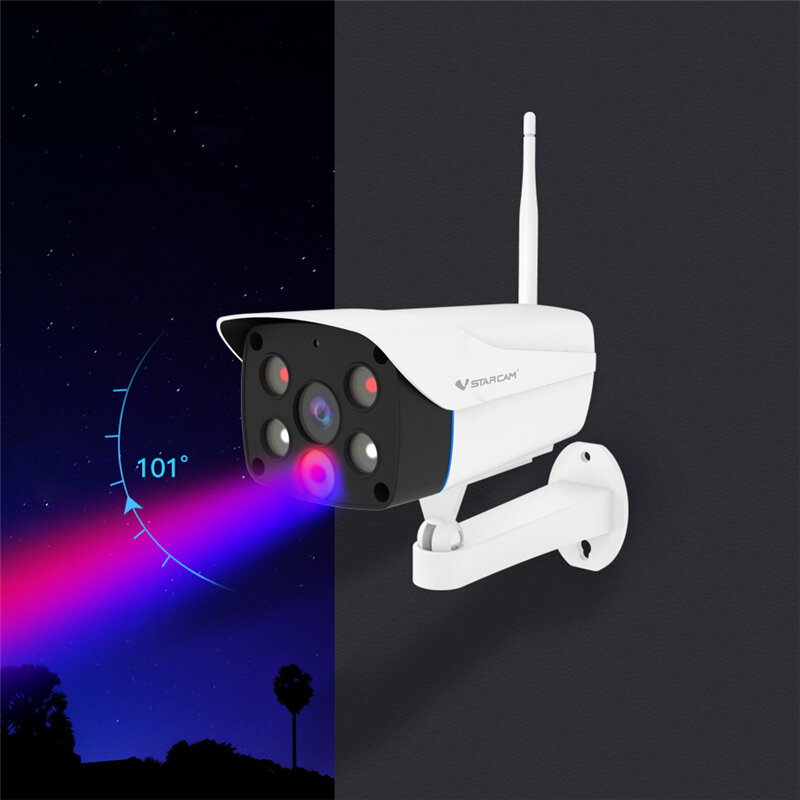 VStarcam CS51 HD Smart IP-camera Full Color Nachtzicht PTZ WIFI AI Intelligentie Tweerichtingsaudio 