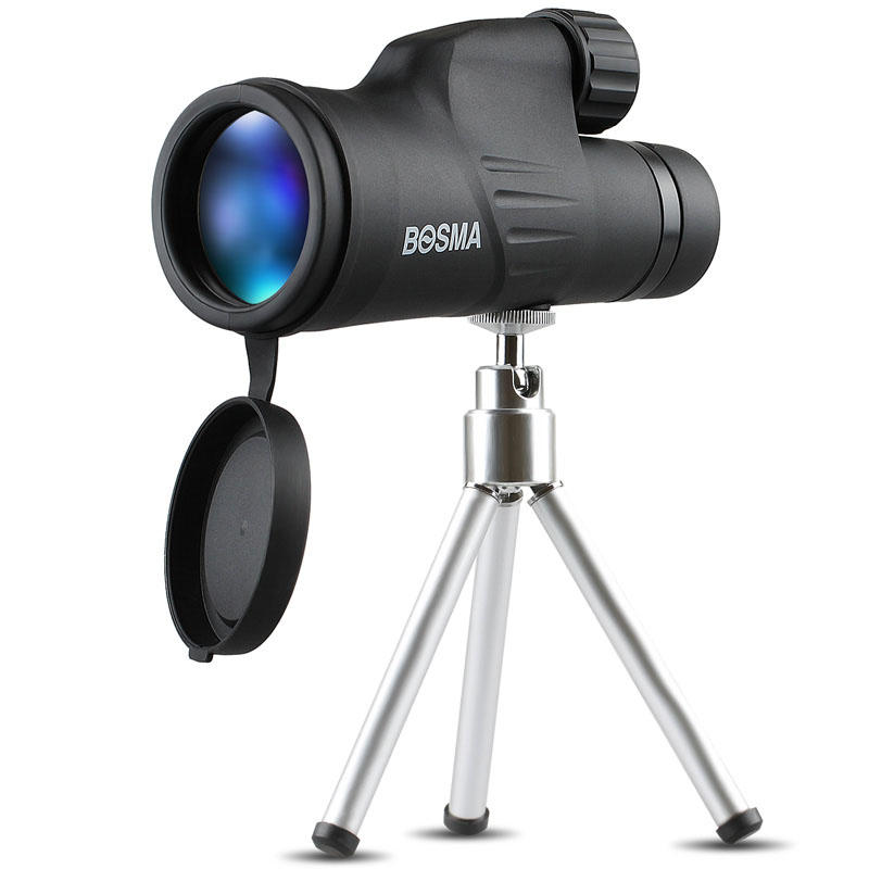 Monokuler BOSMA 10X50/12X50 HD prisma nitrogenisasi tahan air teleskop pengamatan burung.