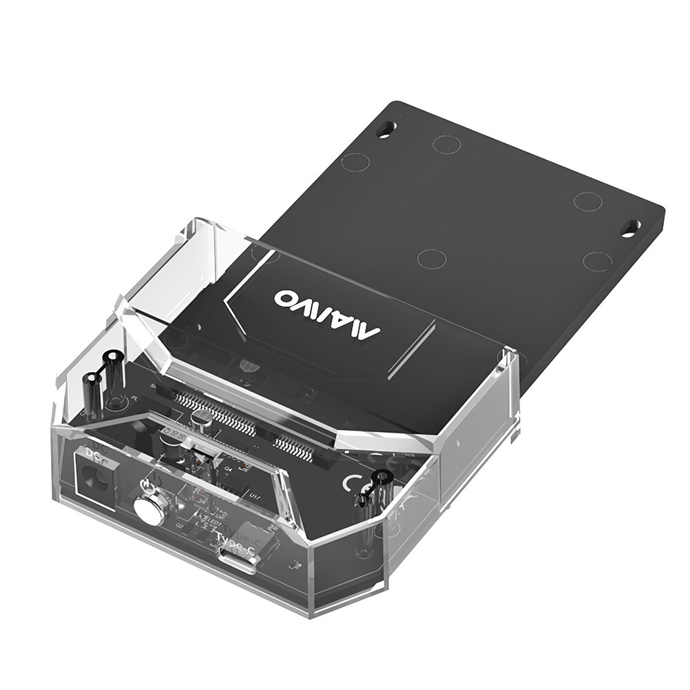 MAIWO K108S 2.5" SATA SSD HDD Docking Station Type-C to SATA Hard Drive Enclosure Transparent 5Gbps 