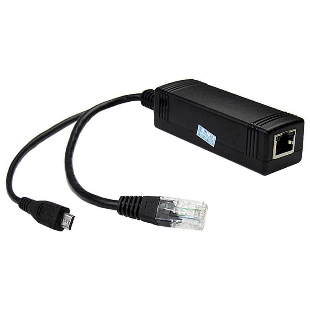

PoE Splitter Cable Micro USB DC 5V 2A POE Adapter Power Over Ethernet 10/100Mbps for CCTV IP Camera