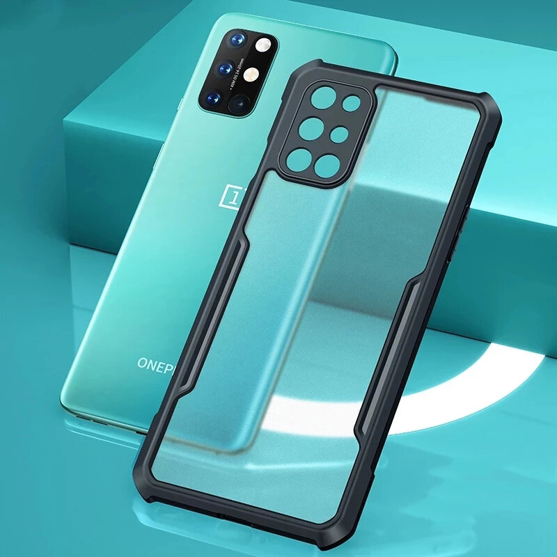 

Bakeey for OnePlus 8T Case with Bumpers Shockproof Anti-Fingerprint Transparent Acrylic Protective Case