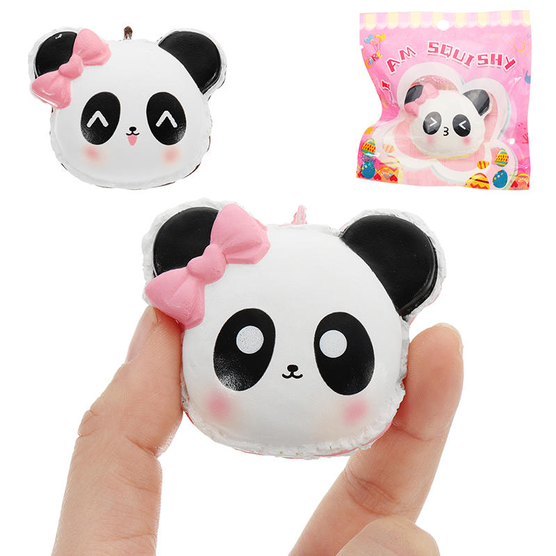 Image of Ich bin Squishy Panda Gesicht Kopf Squishy 14 5 cm Langsam steigende mit Verpackung Sammlung Geschenk Soft Spielzeug