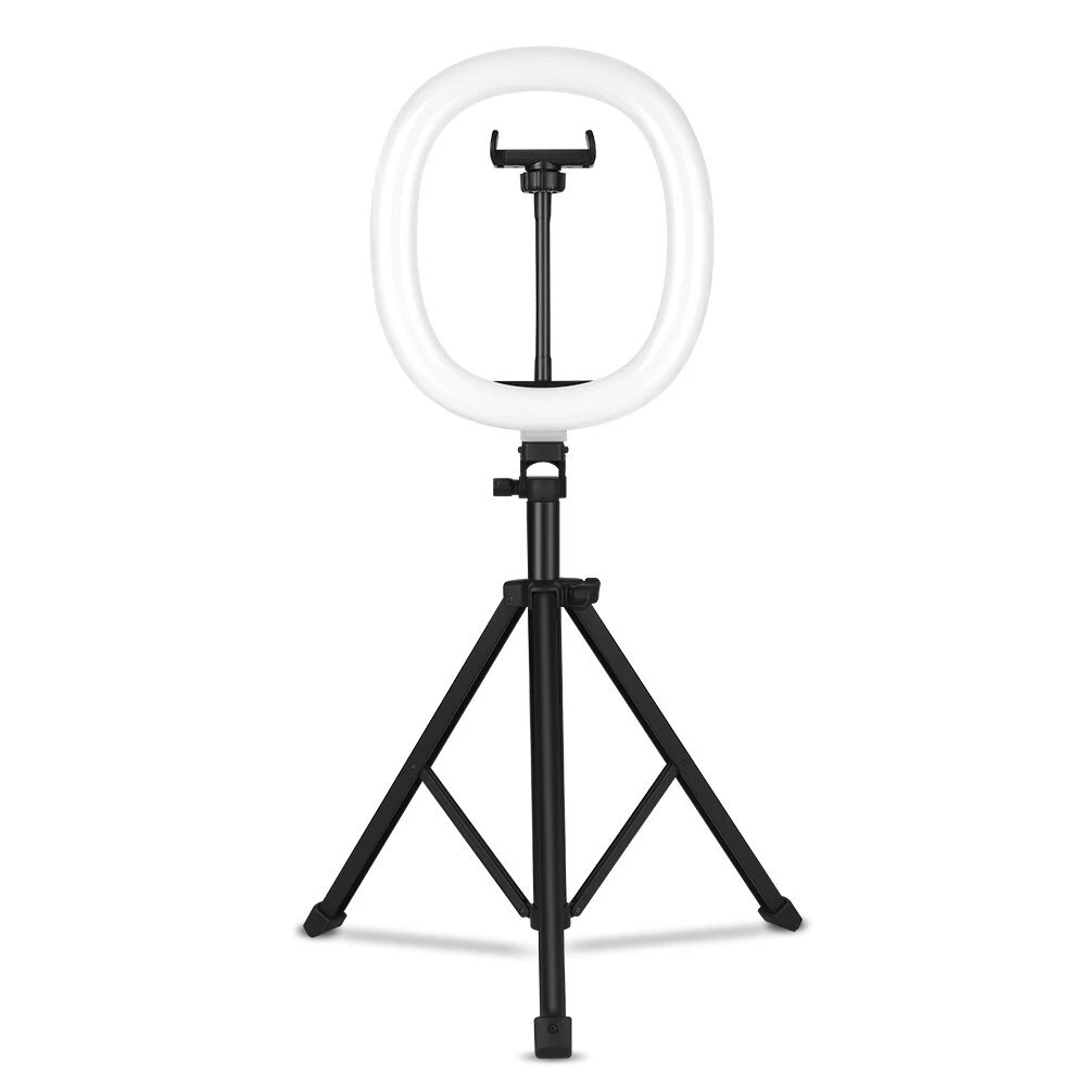 MZ-10 10 Inch Integrated Telescopic Folding Live Fill Light 3 Light Modes 10 Brightness Level Dimmable LED Ring Light for Makeup Photography YouTube Vlog TIK Tok - 10 Inch