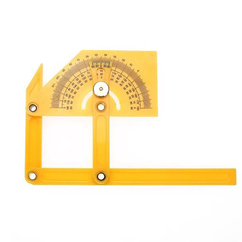

Protractor Angle Finder Precise Woodworking Measurement Tool 0° to 180° Outside Inside Angle Gauge Ruler Plastic Carpent