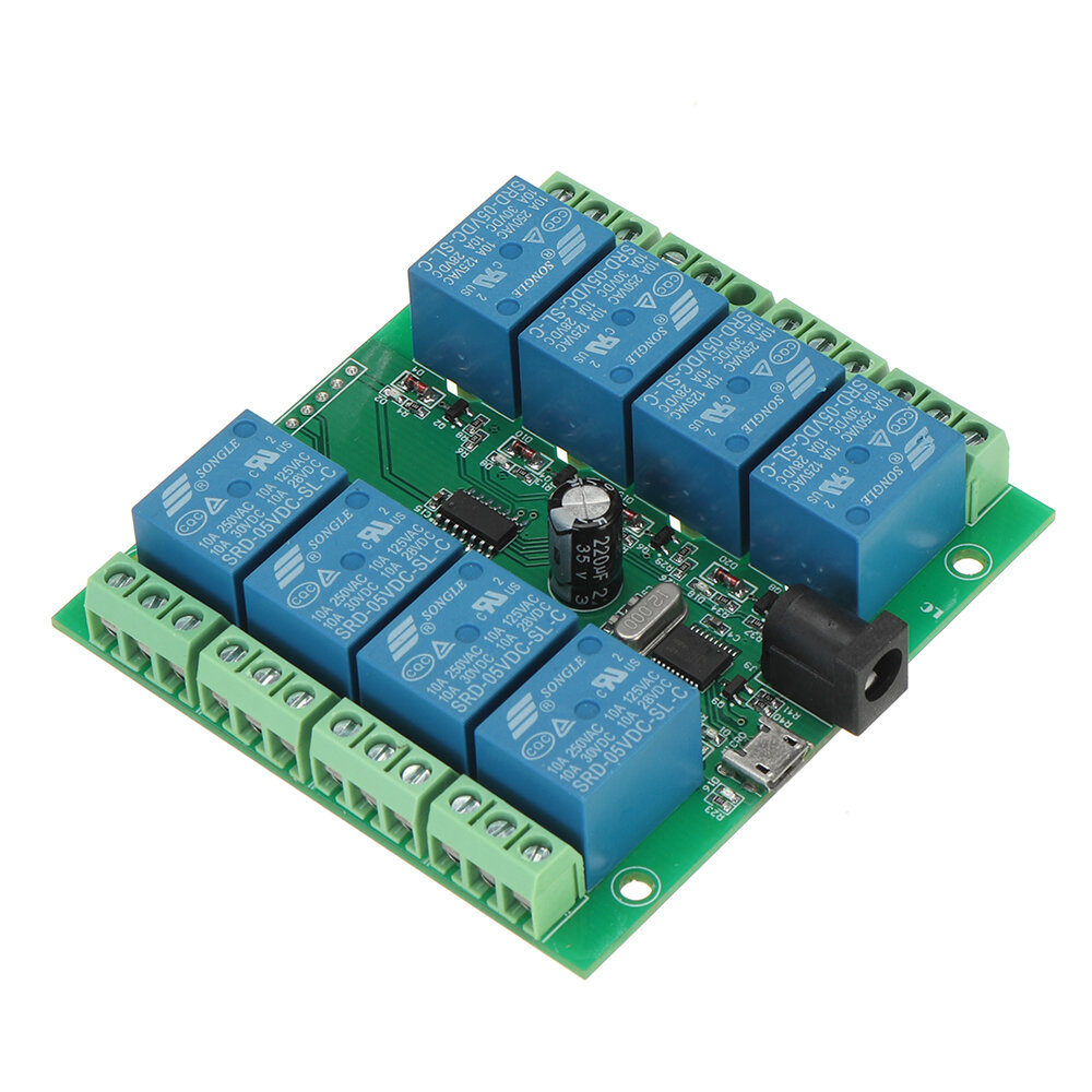 LCUS-8 8-weg USB-relaismodule Intelligente bedieningsschakelaar